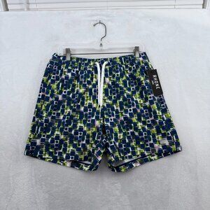 Rhone 5.5 R&R Trunk Mens M 30 Blue Geometric Beach Casual